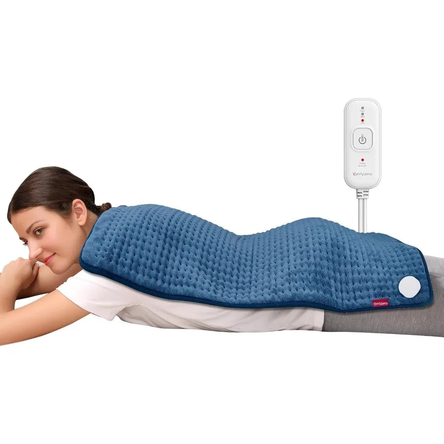 Coussin chauffant pour soulager les maux de dos, coussin chauffant Extra Large XXL, cadeaux d'anniversaire pour femmes, maman, sa femme, 17 x 33 pouces, King Size Electri